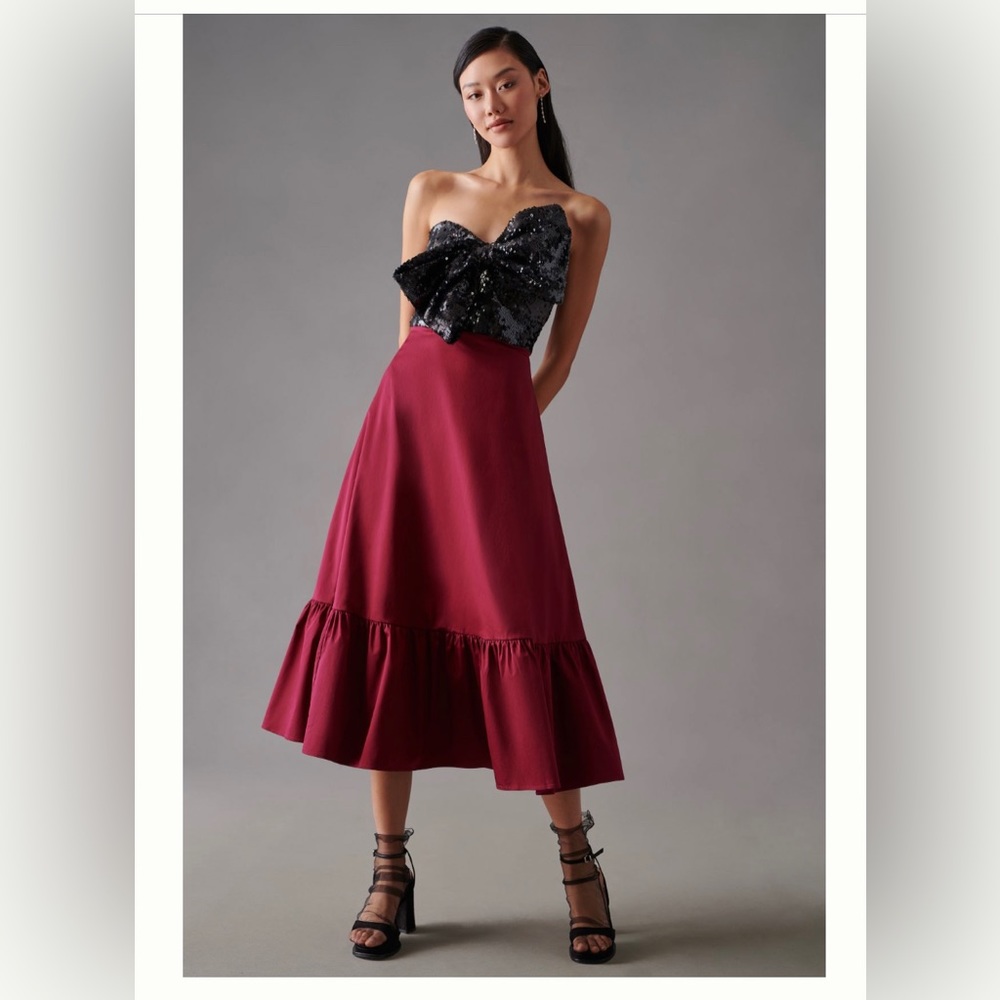 Anthropologie, Hutch Sequin Bow Dress - size 20W, NWT